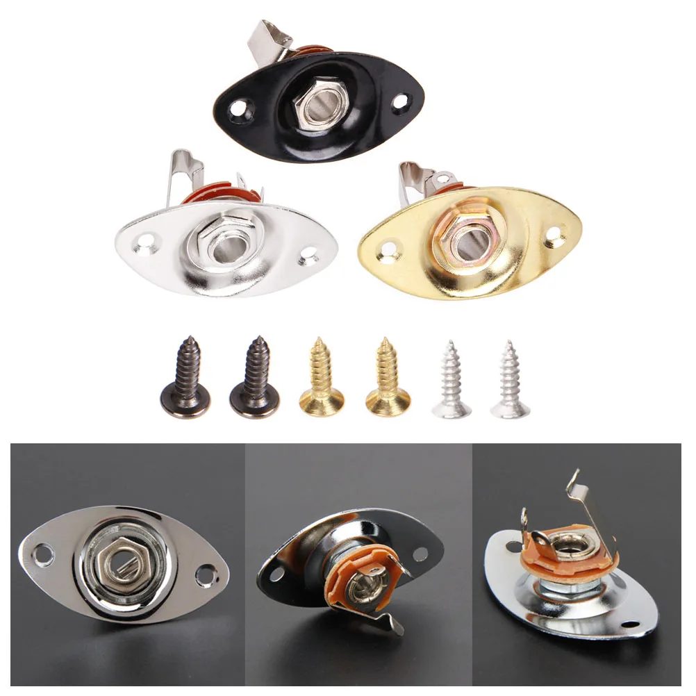 3 مجموعات من مقبس إدخال جاك لاقط الاهتزاز لأجزاء الجيتار الكهربائية