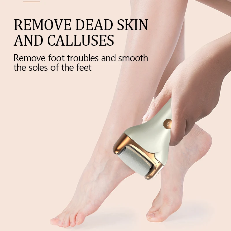 Electric Foot Trimmer Is Used to Remove Dead Skin, Repair Feet, and Remove Calluses on the Feet with 2 Grinding Heads
