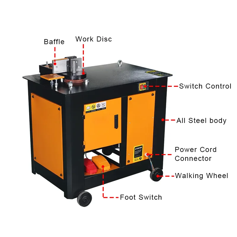 China Manufacture Rob Bending Machine Automatic 6-32mm Electric Power Round Bar/Reinforced Bar Bender