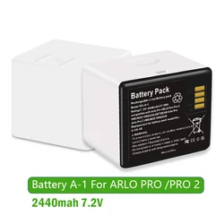 Lithium-Ion Battery  A-1B for Arlo Pro Pro 2 Camera 2440mAh Rechargeable Batteries 7.2V/17.57Wh