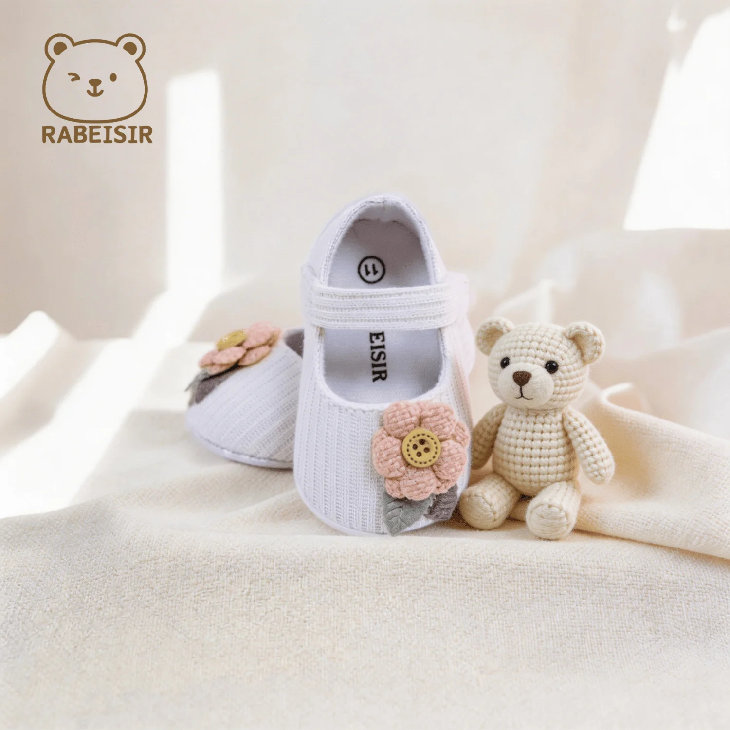 Baby-Stufen-Schuhe für Babys, erstes Paar Kleinkind-Schuhe, Babyschuhe, atmungsaktiv, rutschfest, modische Mädchen-Schuhe im Prinzessinnen-Stil – Detail 20