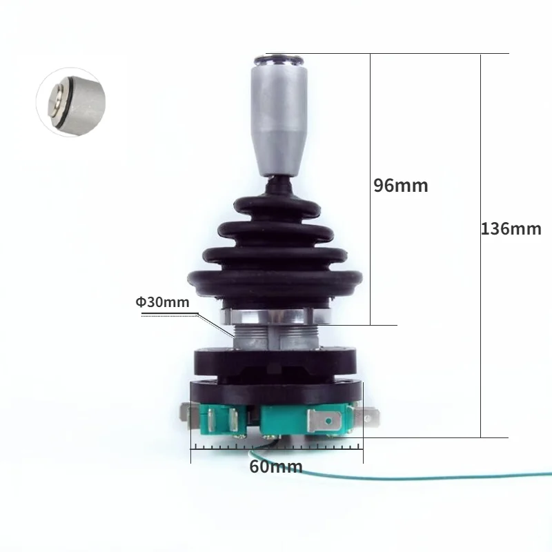 30mm Joystick Switch with Push Button Switch 4 position Momentary Latching Monolever Cross Rocker Toggle Switch HKSF4 / HKF4