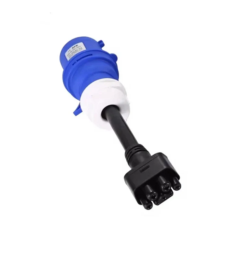 32A/16A 3-poliger blauer CEE-Adapter für Tesla Model S,3,X,Y Gen 2 EV-Ladegerät, Verlängerungskabel-Anschluss, 240-V-Steckdose – Detail 5