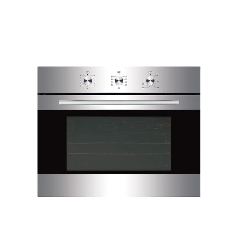 Factory Price Embedded Gas Oven 80L Capacity Stainless Steel Multifunctional Embedded Gas Oven Kitchen Appliances