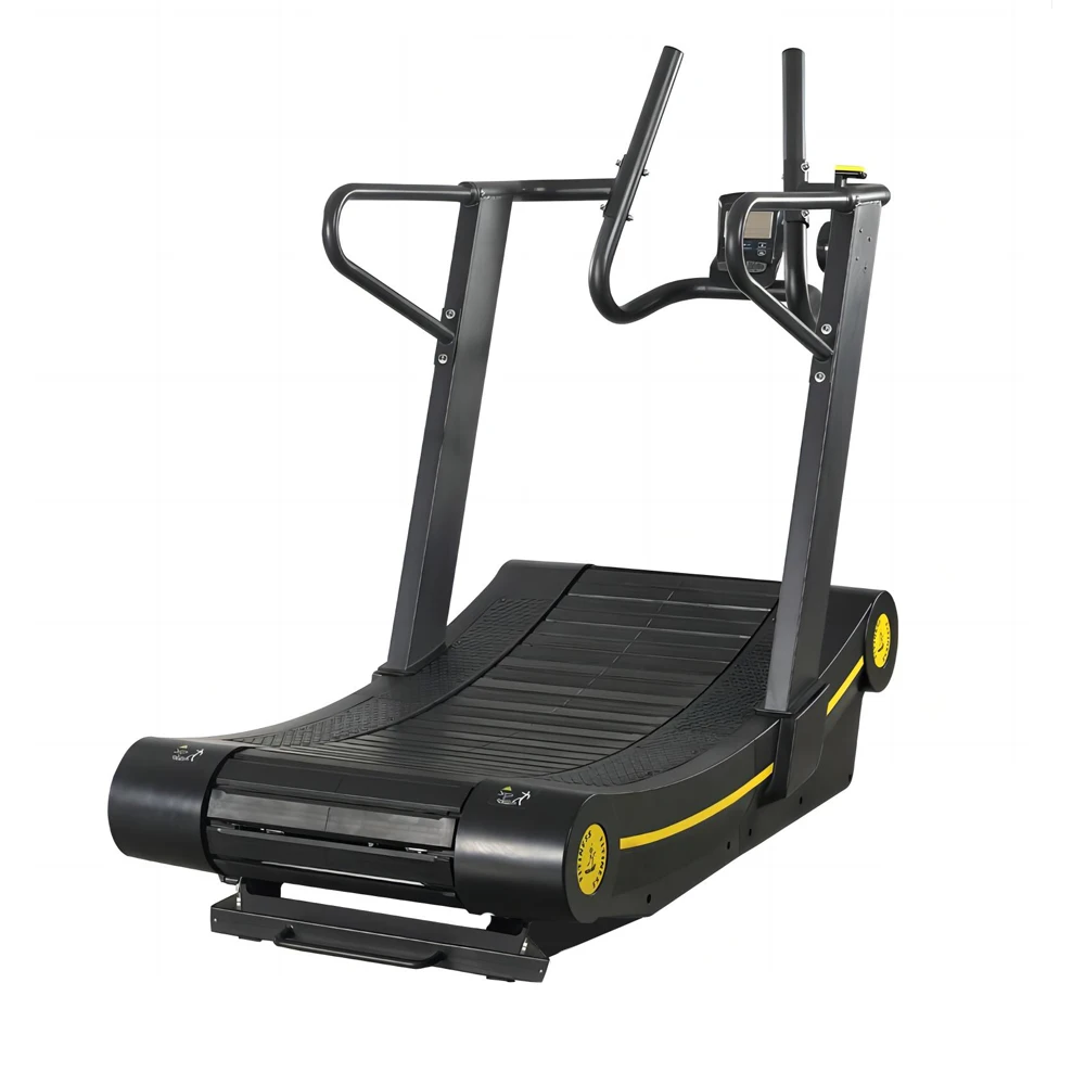 

Rouser Fitness Non-powered Curved Mechanical Treadmill Machines Commercial Gym Equipment Manual Treadmill for Running