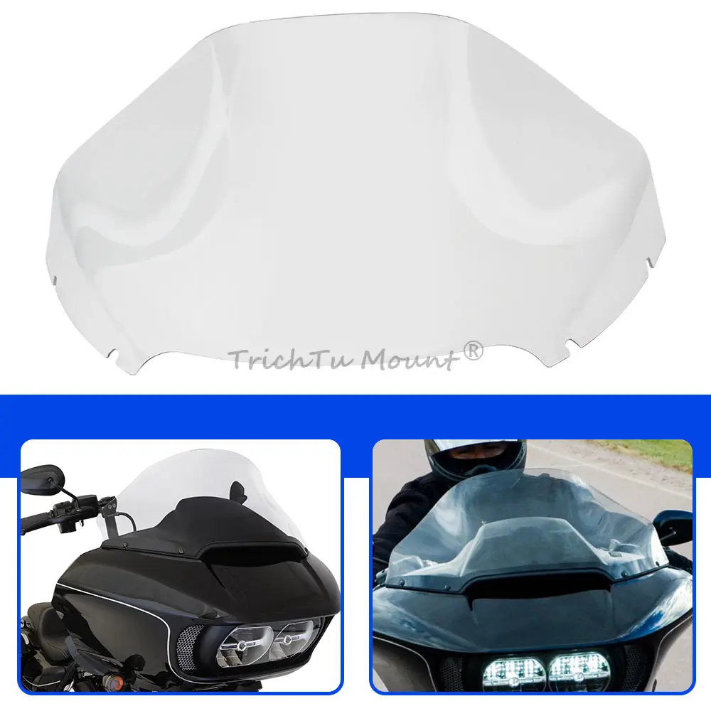 

Motorcycle Windscreens Wind Deflectors Fits For Harley Road Glide 3 Special St Ultra Limited Cvo/Se 2015-2025 Clear Windshield