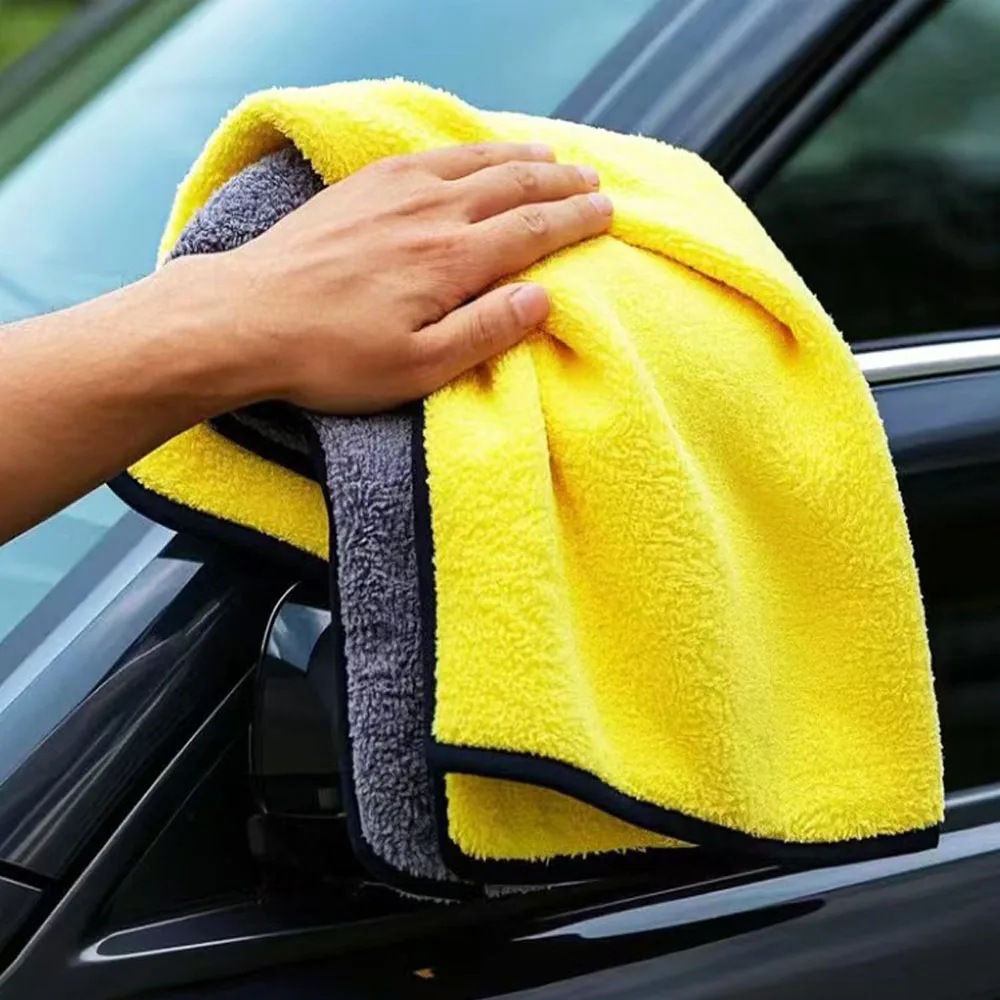 Car Wash Towel Microfiber Thicken Super Absorbent Drying Cloth Windows Mirrors Wiping Rags Professional Car Cleaning Accessories