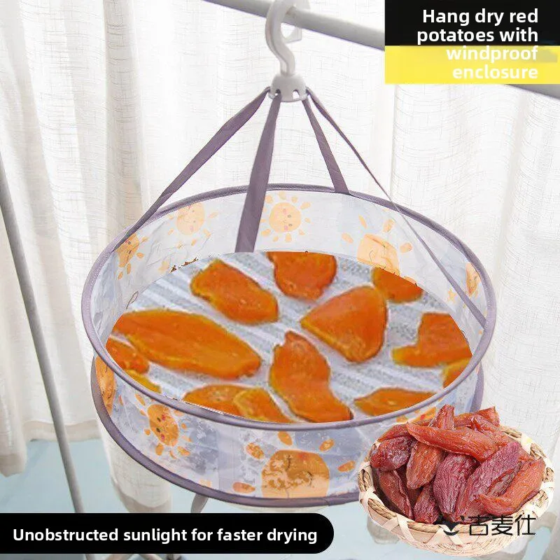Drying Net for Sweet Potato And Clothes Flat Layout Windproof Cooling Grid Nordic Style Laundry Basket Dry Goods Storage Orga...