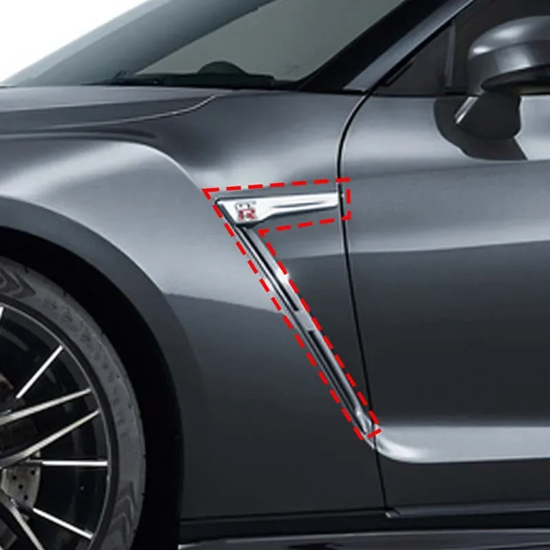 For Nissan GTR R35 2008-2016 Real carbon fiber Car styling Car air outlet side fender Car external protection accessories 4Pcs