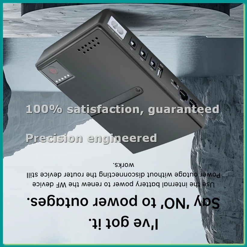 

Large Capacity Multipurpose Mini Portable UPS Backup Power Adapter Emergency Power Supply for WiFi Router 5V 9V EU Plug-TCES