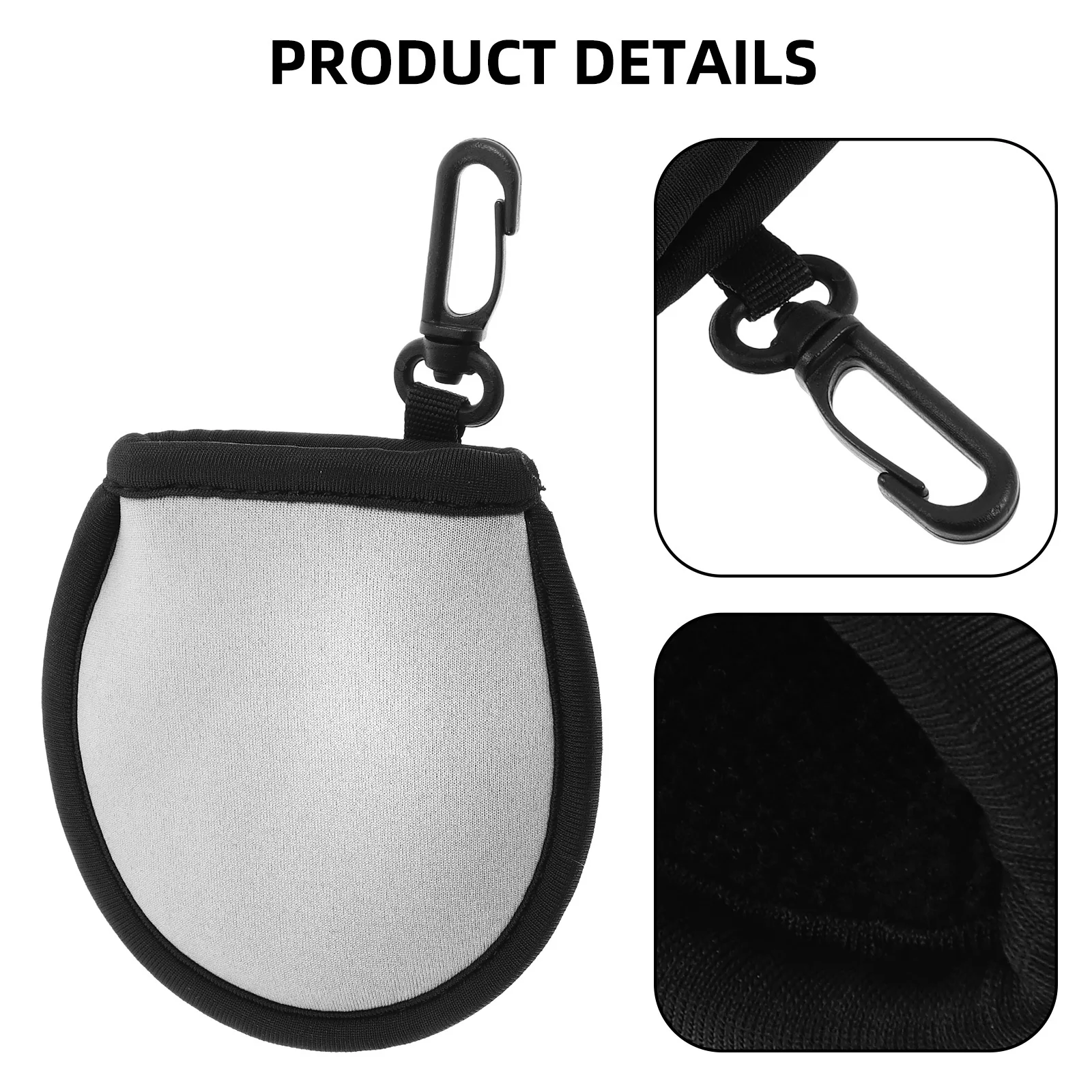 Защитный рукав для мяча для гольфа из неопрена с мягкой подкладкой и крючком для подвешивания удобного транспортировочного чехла для мяча для гольфа для мужчин