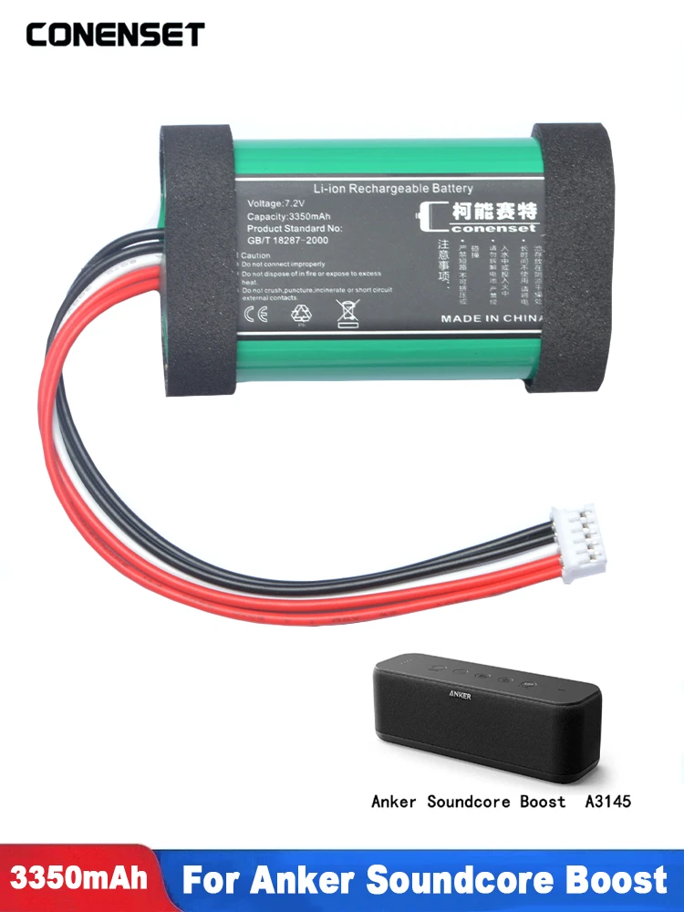 3350 mAh 7,4 V Akku für Anker Soundcore Boost A3145 Bluetooth-Lautsprecher