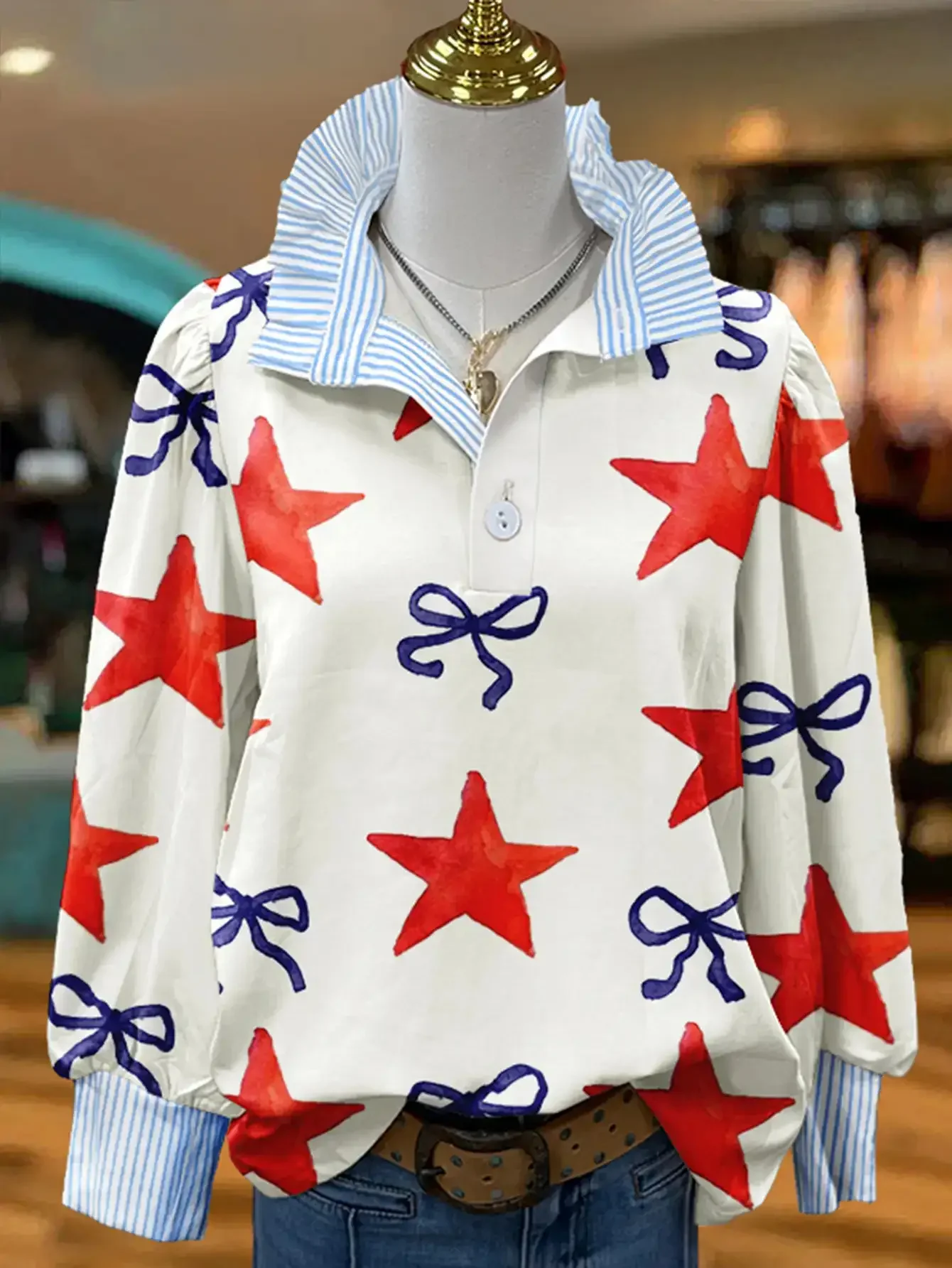 2026 New Christmas Women's Top Spring and Creative printing is a must-have for vacation, tourism, commuting, and travel