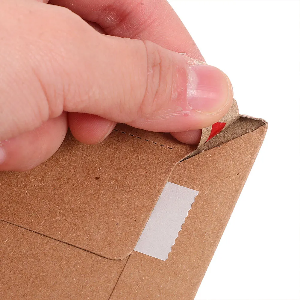 Sobres de cartón rígidos autosellados para documentos fotográficos, sobres de correo planos, fácil de abrir, con tira de desgarro, 25 uds.