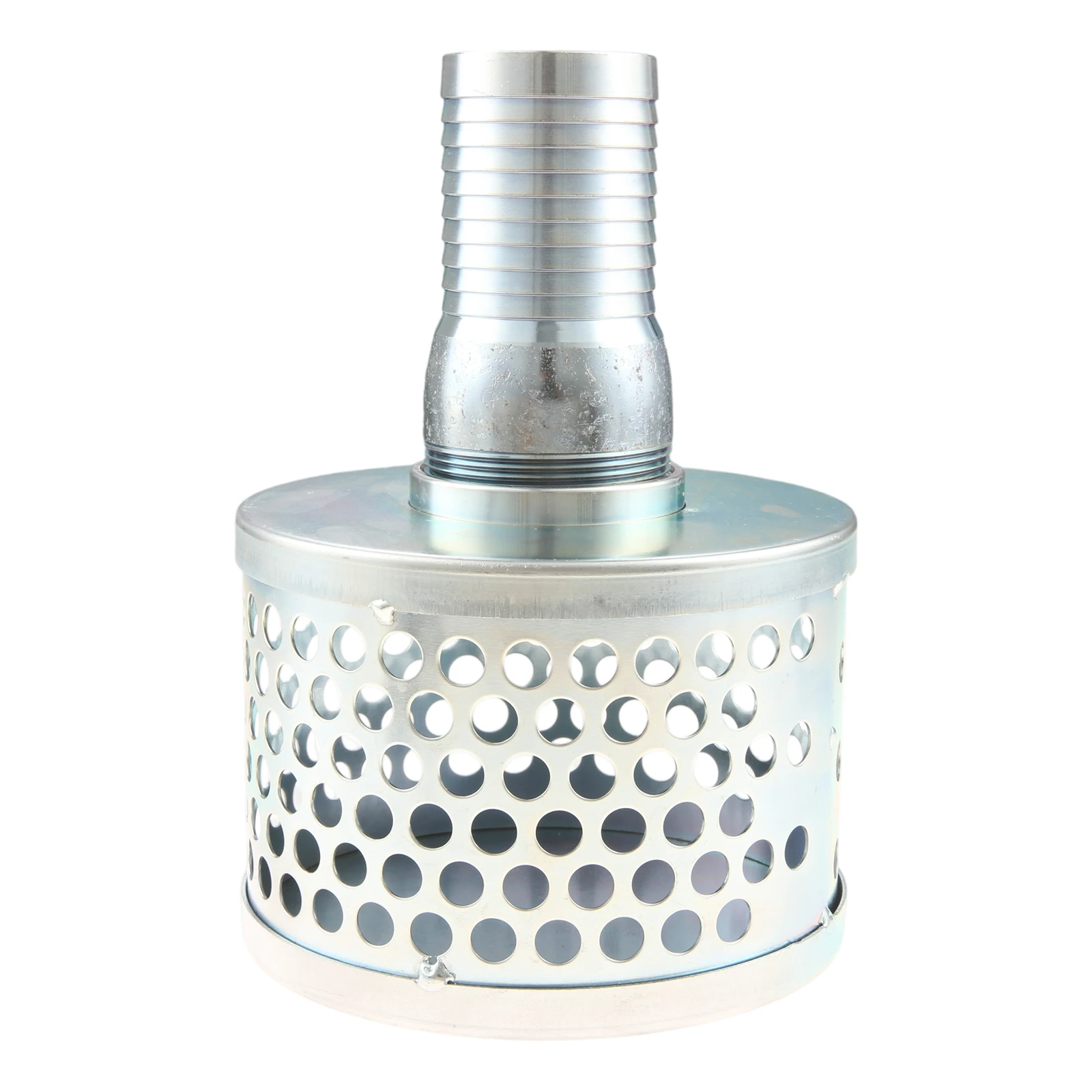 1PC 1/1.5/2 Inch Round Hole Suction Garden Hose Strainer Filter Reduces Solids Entering Water Pump Prevent Corrosion Robust