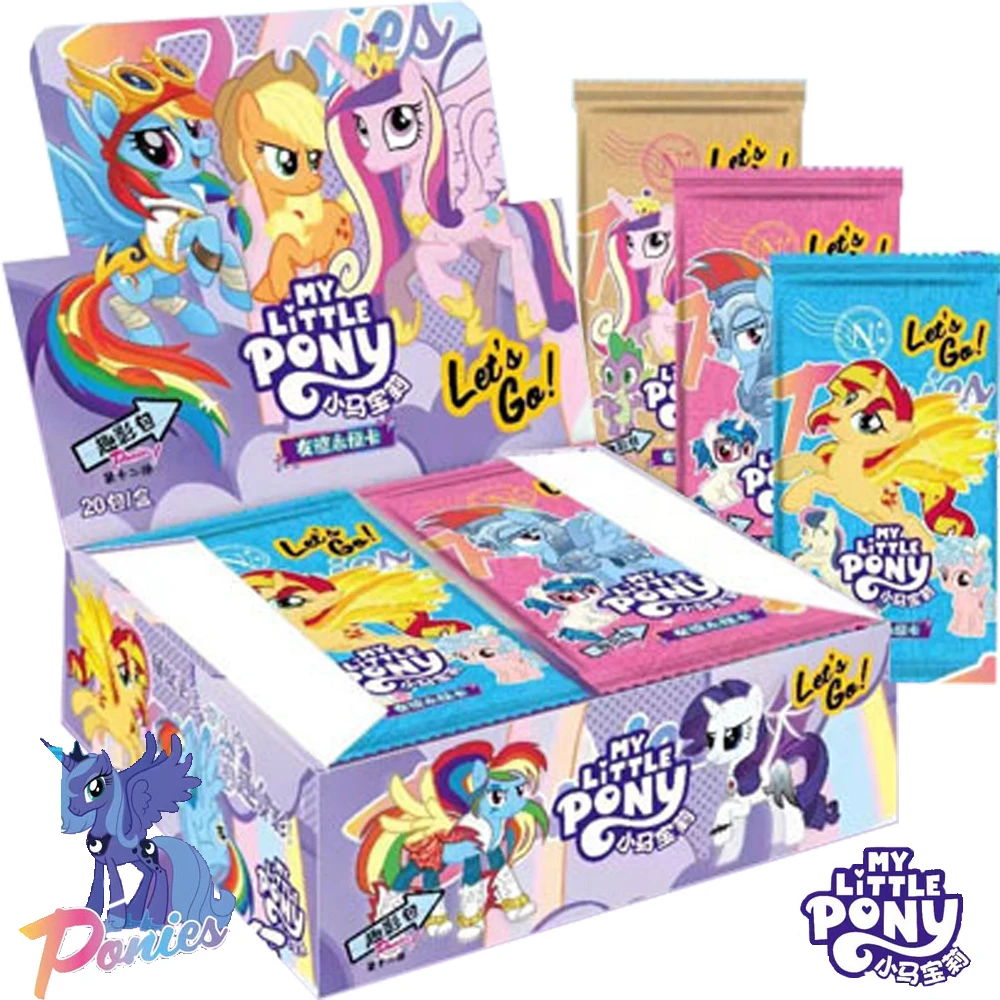 

My Little Pony Collection Card For Children Classic American Animation Twilight Sparkle Applejack Limited Game Card Table Toys