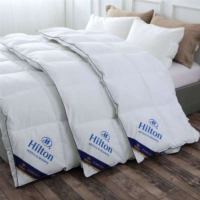 

High-end5star hotel with the same pure white hot label duvet four seasons gift quilt warm and comfortable light breathable quilt