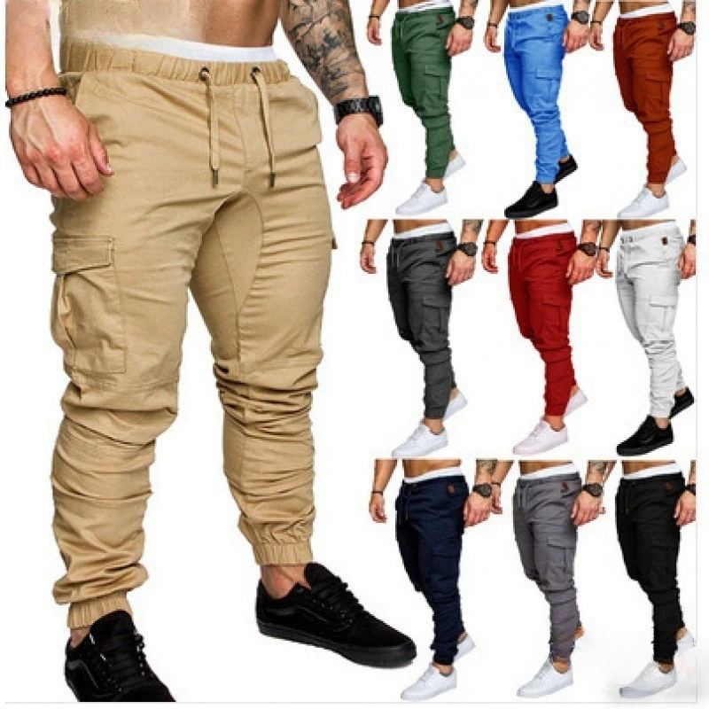 

2026 New Men's Cargo Pants Multi-Pocket Workwear Casual Trousers Loose Fit Straight Leg Long Comfortable Outdoor Daily Wear