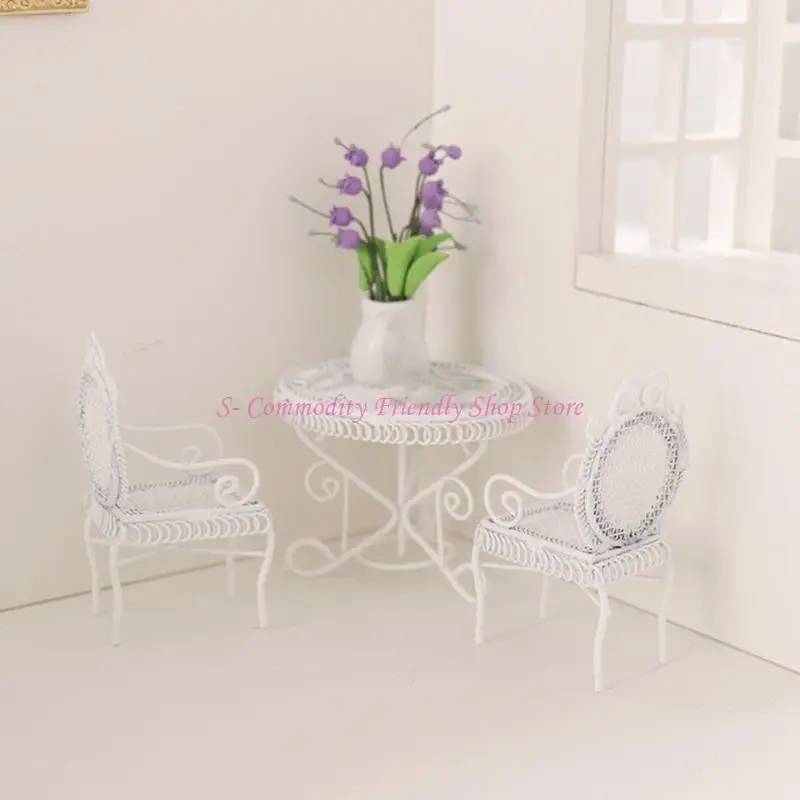 

85AE Toy Figure Model Realistic Coffee Table Living Room Furniture Set Dollhouses