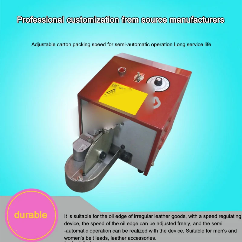 2022 new unilateral oil edge machine semi-automatic leather goods leather jewelry bag ear dyeing machine small oil edge machine