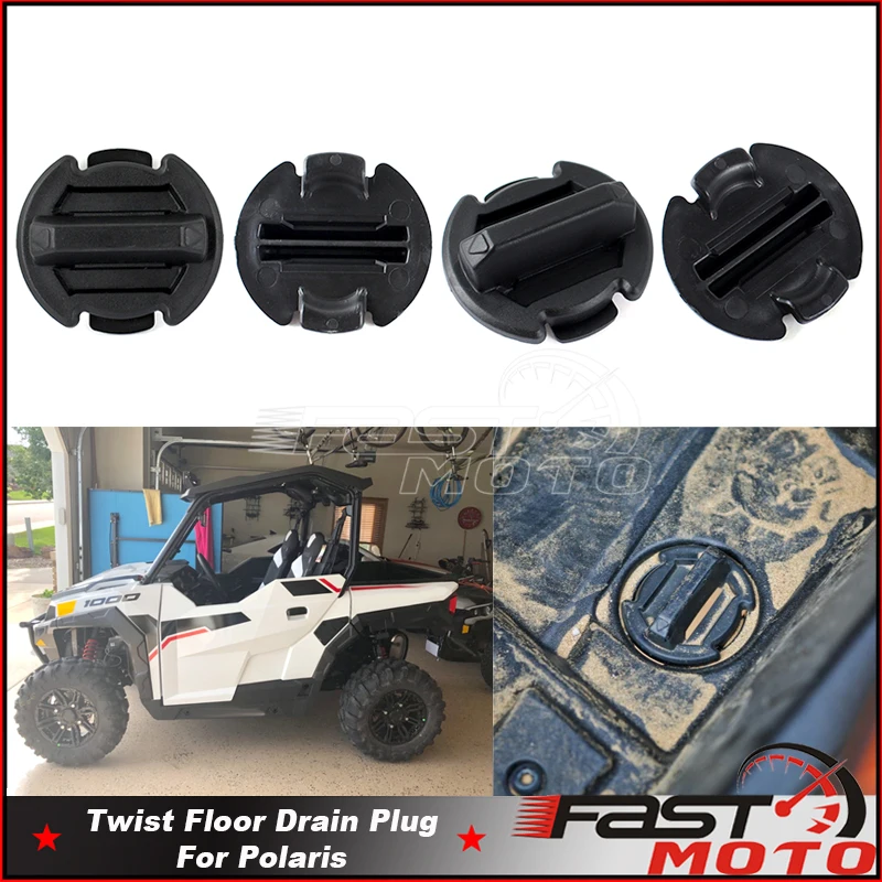 

For Polaris RZR XP 1000 900 XP Turbo General # 8414694 Twist Floor Drain Plug Trap Seal Cap 2014-2017 ATV UTV Accessories Parts