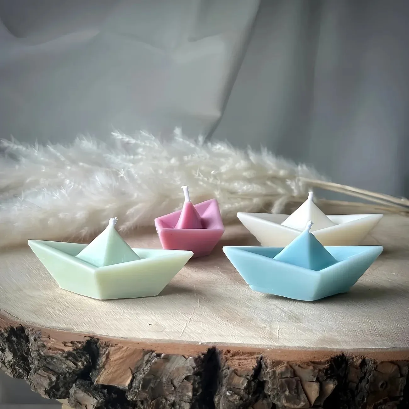 Small Boat Candle Silicone Molds, Boat Resin Silicone Mold Boat-Shaped Candle Molds, Perfect for Creating Stunning Candles