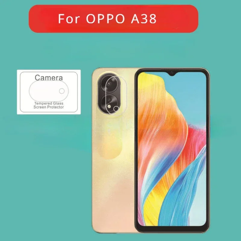 Защитная пленка для объектива камеры OPPO A38, защитная пленка для экрана OPPO A38 OPPOA38, задняя зеркальная крышка камеры, пленка из закаленного стекла