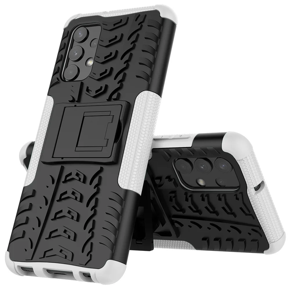 

For Samsung A32 Case For galaxy A32 Cover Bumper Heavy Duty Armor Stand Shell Phone Back Cover For Samsung A32