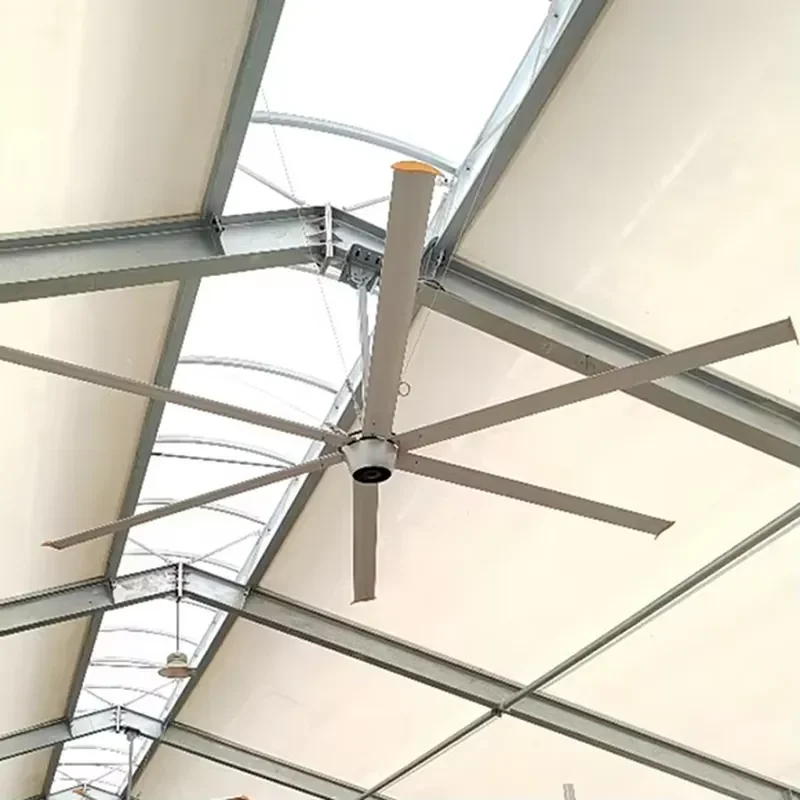 IP68 5500mm 18ft Large Livestock Ceiling Fan Noise-Less Waterproof HVLS for Cow Farm Energy Saving with Core Motor Component