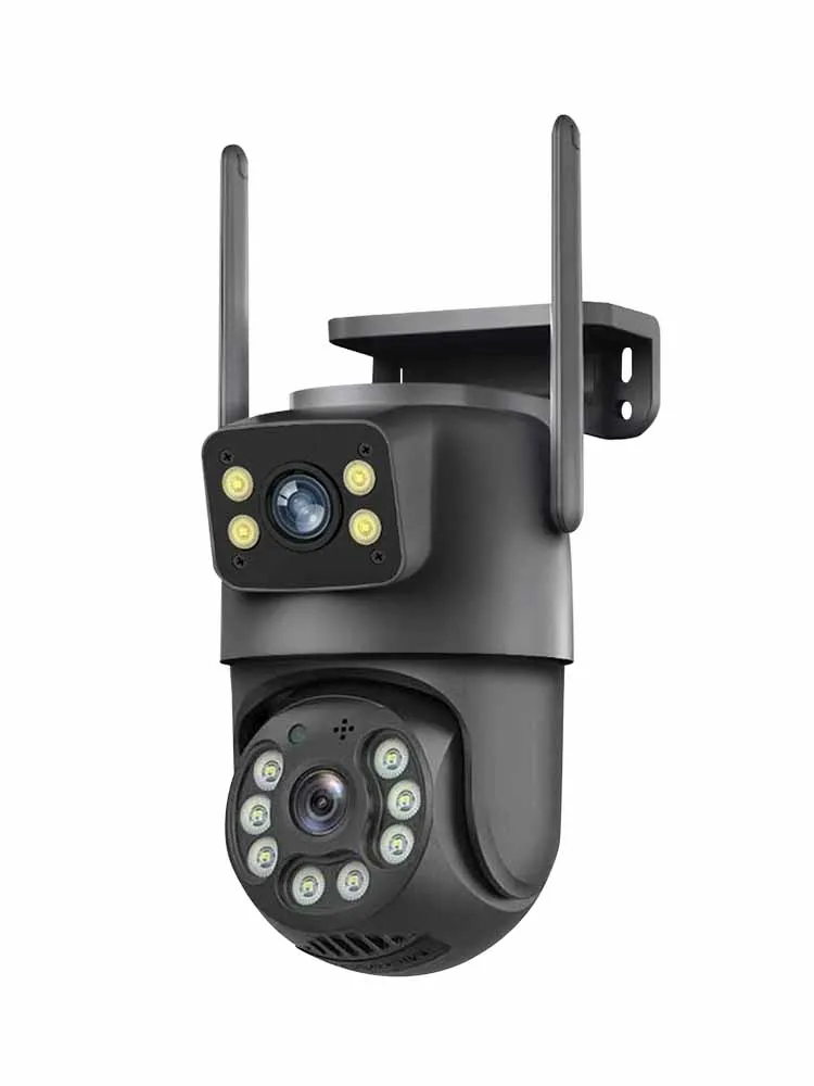 Kamera WiFi 8MP PTZ podwójne ekrany automatyczne śledzenie noktowizor kamera monitorująca CCTV zewnętrzna kamera IP bezpieczeństwa 4MP icsee — 2