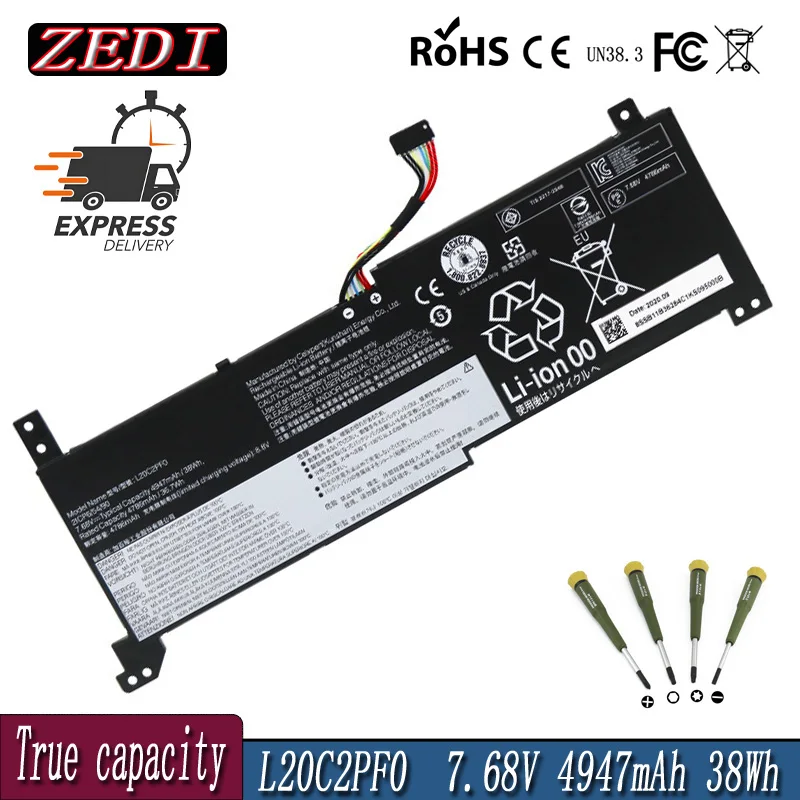 ZEDI New L20L2PF0 L20C2PF0 L20M2PF0 L20L3PF0 L20C3PF0 L20M3PF0 Battery For Lenovo IdeaPad 3-14ALC6 Gen 6 V14 V15 V17 G2 ITL