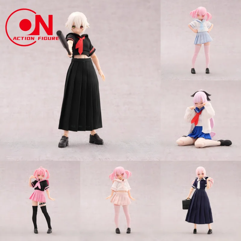 Costume Mobile série 99S pour fille, t-shirt et jupe de marin mignon, ensemble de vêtements uniformes adaptés au corps de soldat de figurine d'action féminine de 6 pouces, échelle 1/12