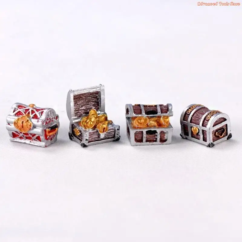 Treasure Chests Craft Simulation Model Treasure Chests FishTank Landscaping Shrimp Tanks Ornament for Aquarium Terrarium W91B