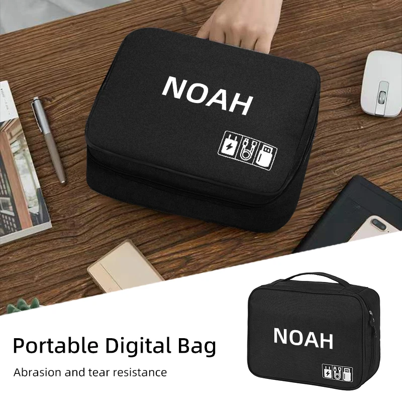 

Car Portable Cable Organizer Waterproof Digital Storage Bag For Toyota Noah Yaris Corolla Prius Auris Land Cruiser RAV4 Camry