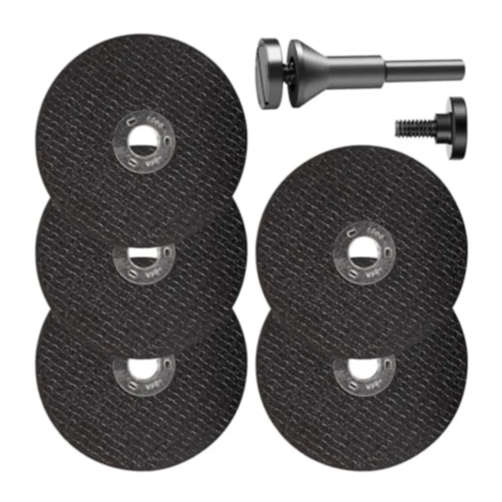 75mm Mandrel Assembly for Cutting Discs Includes 10 Resin Discs Double Mesh Backing Pad 1/4in Shank 50mm Length