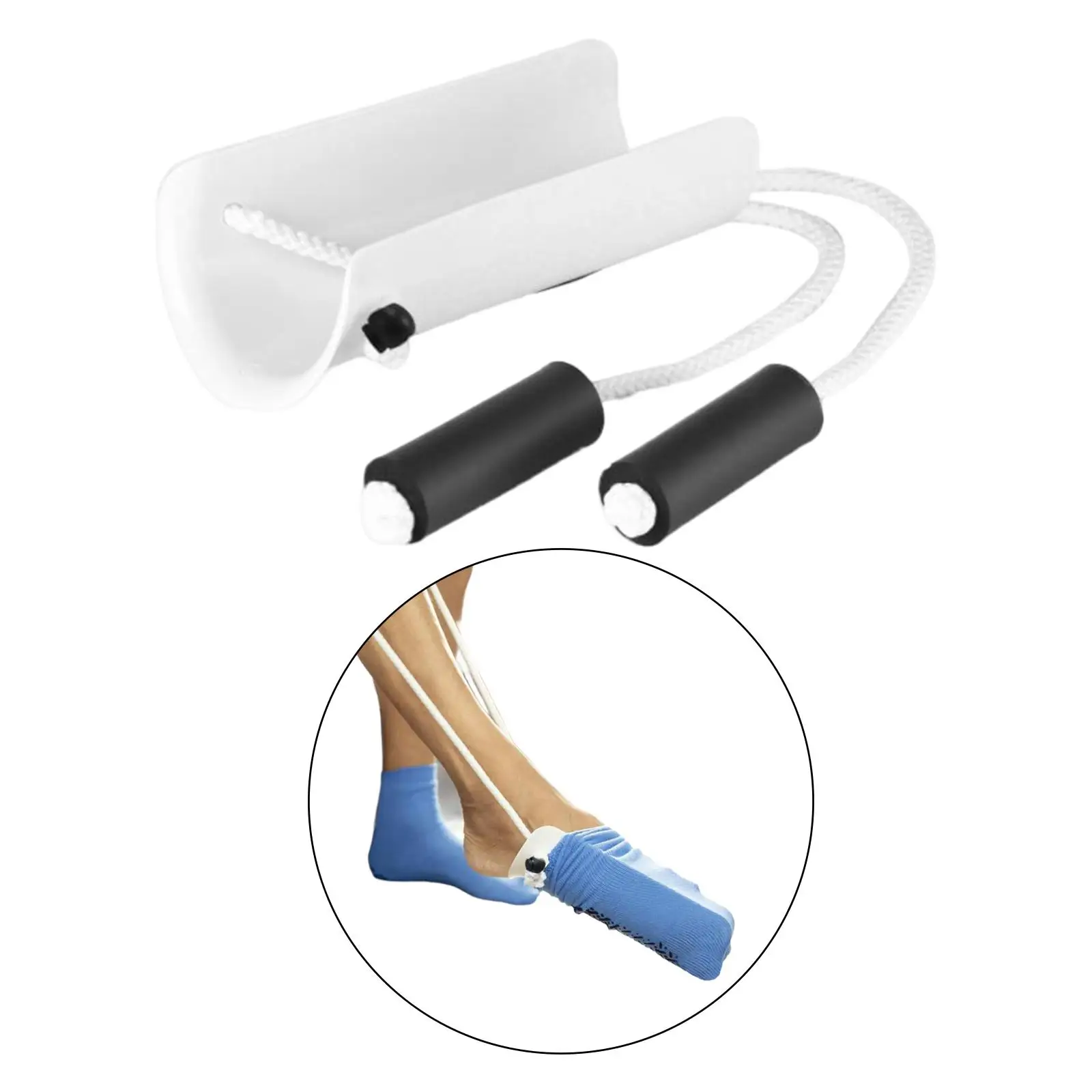 مساعد سحب الجوارب المحمول للمساعدة في المعيشة اليومية لكبار السن والنساء والرجال #4