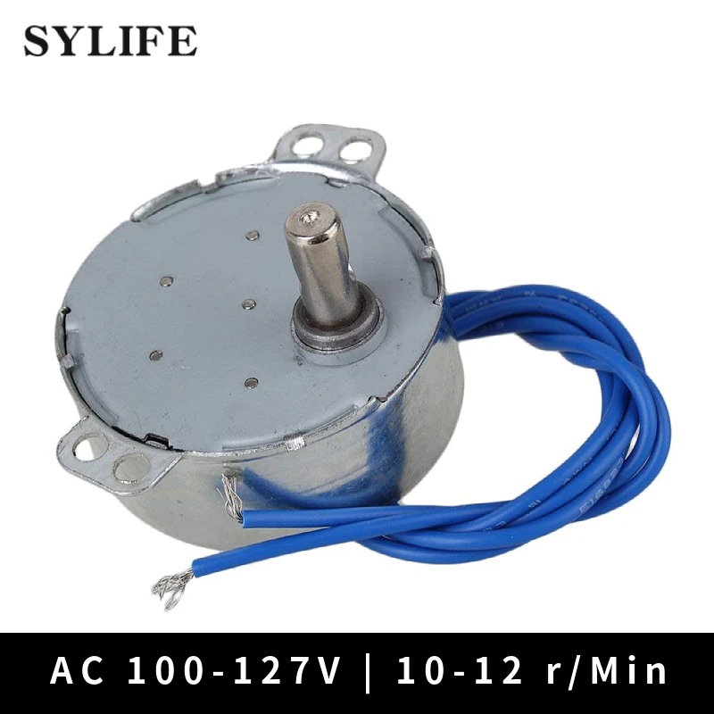 Small Synchronous Motor AC 110V 10-12RPM 50/60Hz 4W CCW/CW TYC-50 Torque 2kgf.cm