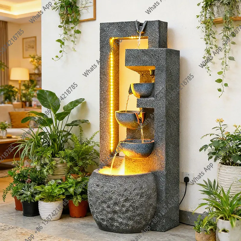 Modern new Chinese-style flowing water ornament porch office circulating water fountain lucky decorative gifts