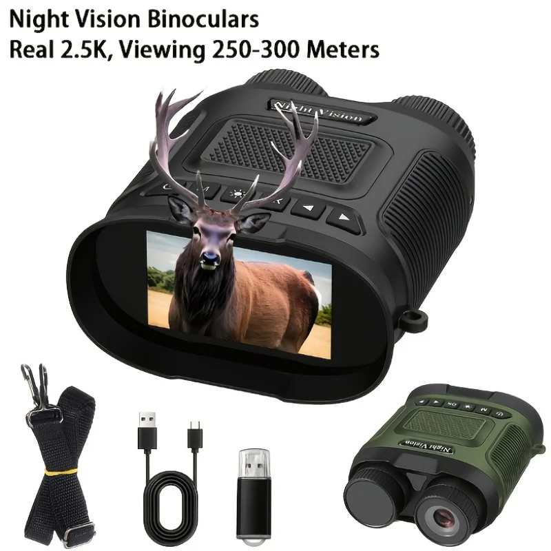 DT29 1080P Night Vision Binoculars Infrared HD 8X Digital Zoom Telescope Night Goggles for Hunting Camping Surveillance 350 m