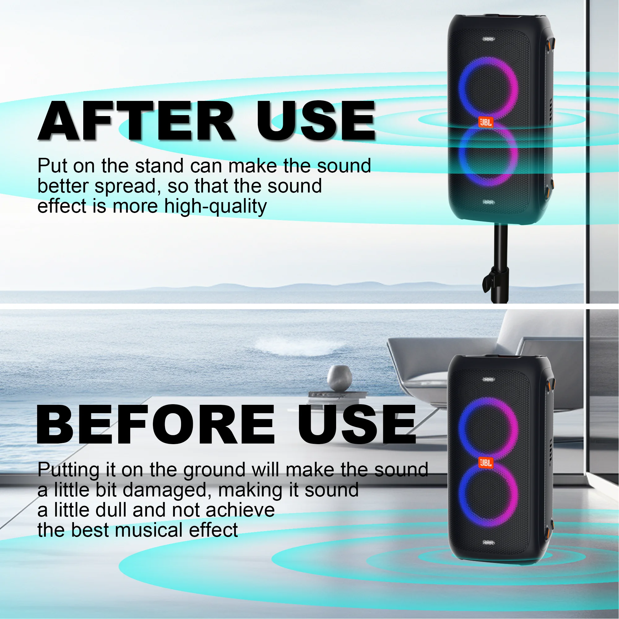 Speaker Stand,Height Adjustable Extend 22.63\
