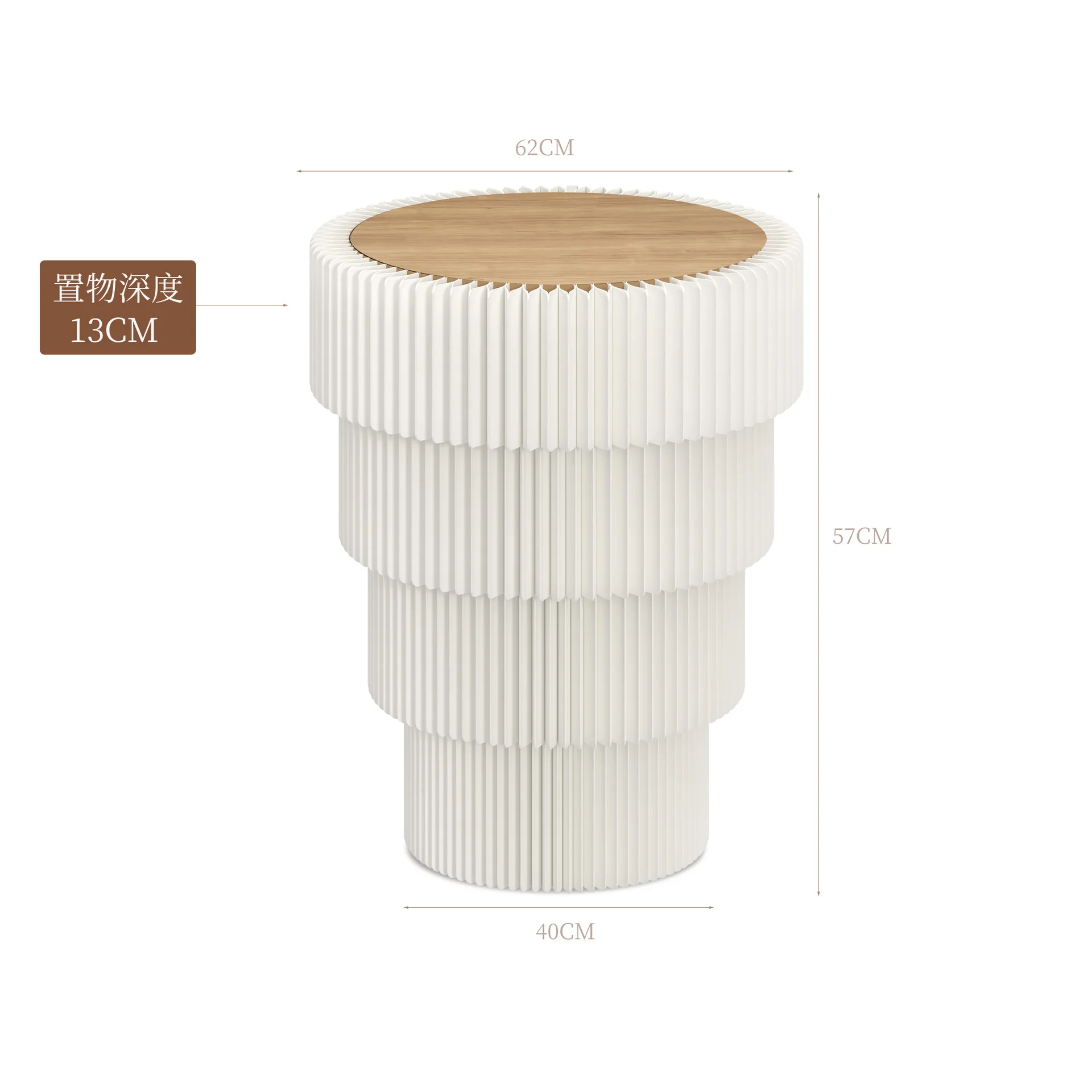 Cabina de papel Soporte de exhibición Cilindro Plataforma Nakajima Ventana Tienda de ropa Soporte de exhibición Mesa de flujo Exhibición de piso sta