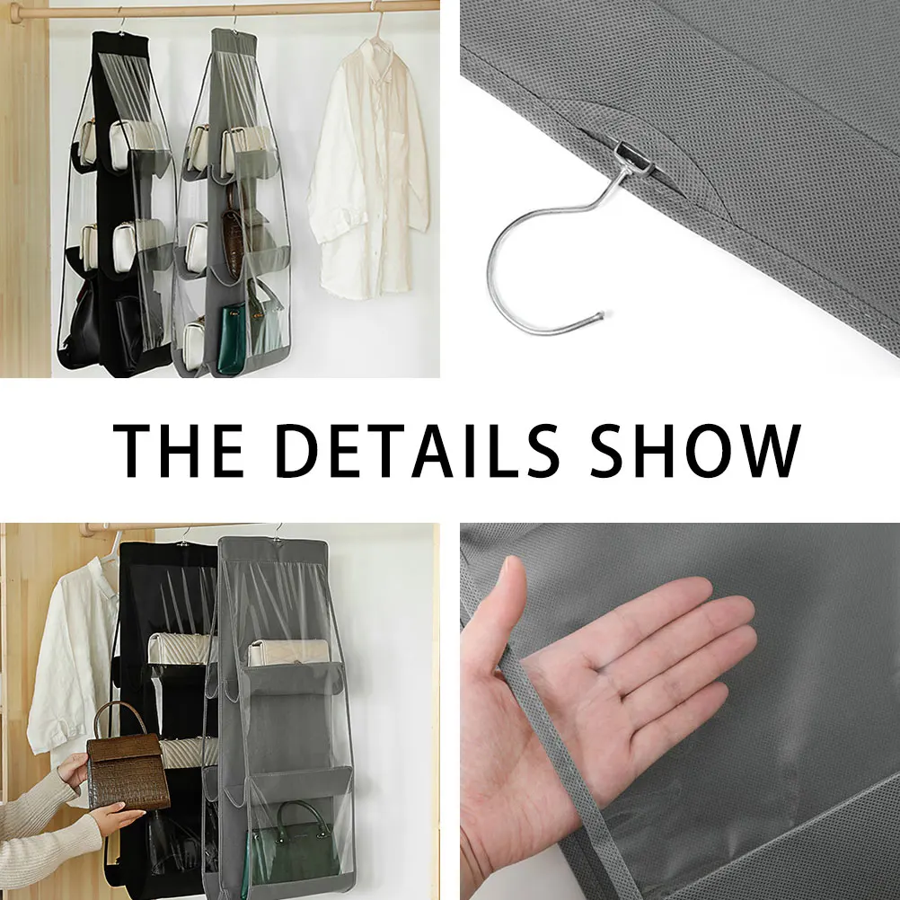 

Dustproof Storage Bag Thick Non Woven Creative Container Hanging Cover Home Travel Reusable Water Resistant Shoe ganizer Storage