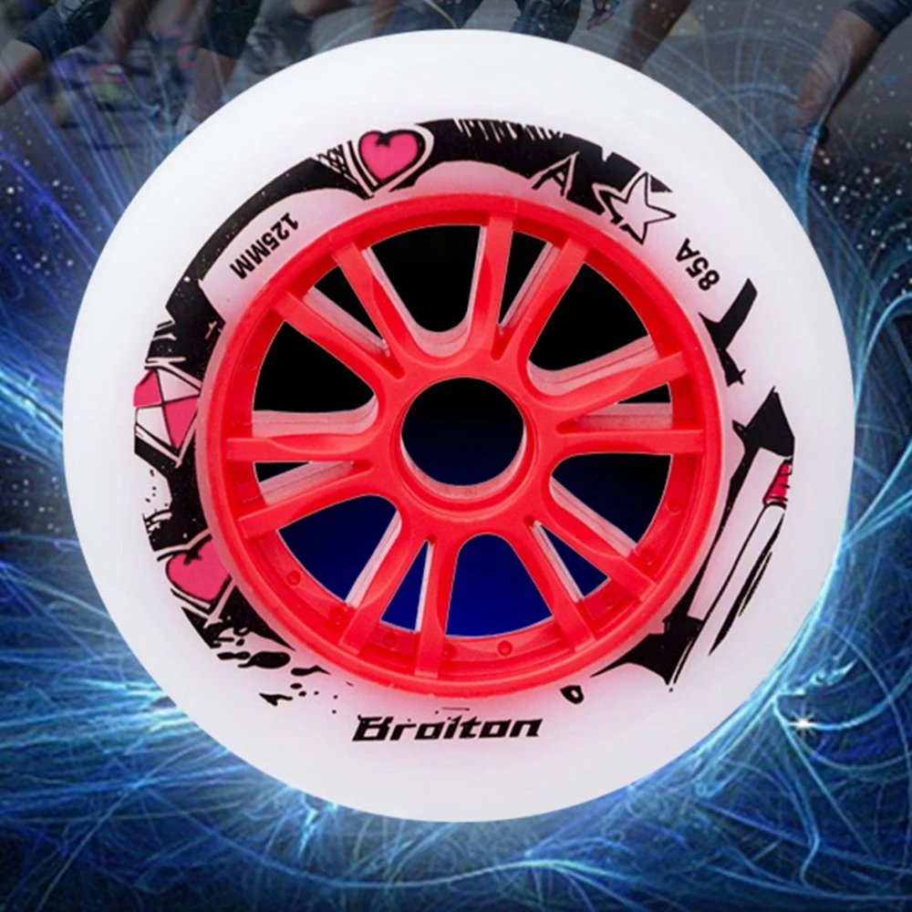 Original BROITON Speed Skate Wheels 90 100 110mm 125mm 85A High Elastic Inline Skate Tires Marathon Roller Skates Wheel Racing