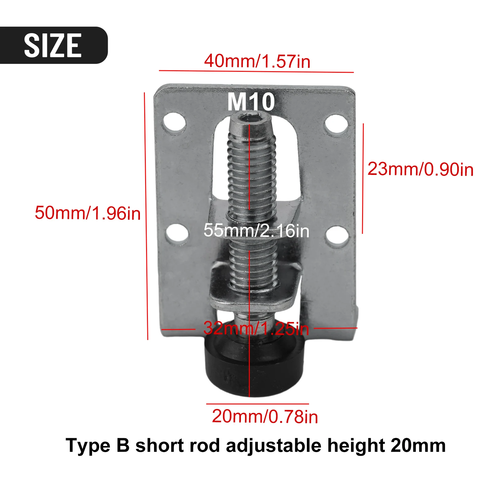 Leveling Feet Heavy Duty Leveling Feet for Furniture with Free Foot Design Protects Floors Made of Premium Steel Material