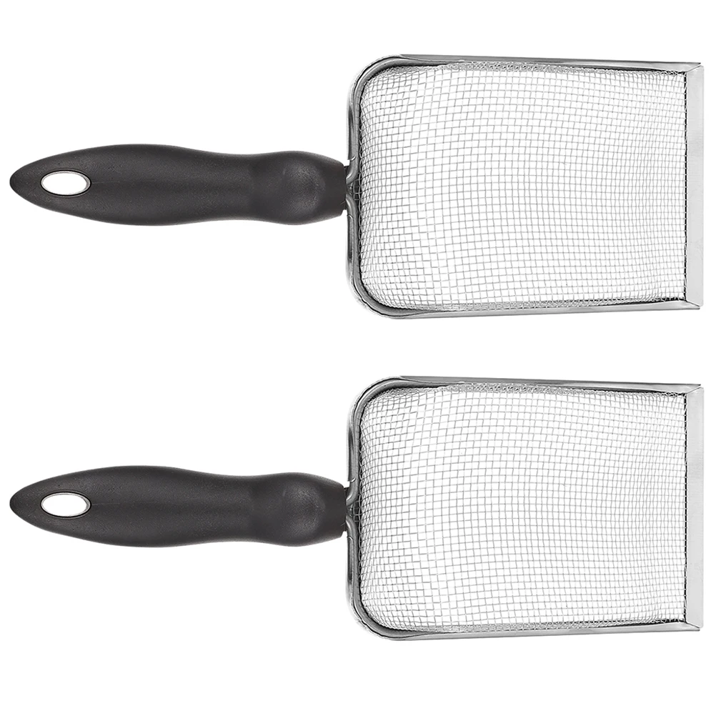 

2Pcs Stainless Steel Reptile Sand Scoop Durable Shovel Sifter for Terrarium Litter Cleaning Tool Pet Scoop Sand Sifter