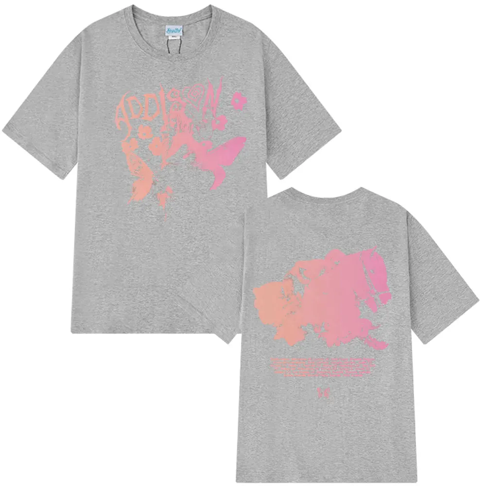 أديسون راي 2025-2026 جولة خمر الجرافيك تي شيرت الرجال النساء جماليات الموضة تي شيرت قصيرة الأكمام القطن Harajuku تي شيرت #3