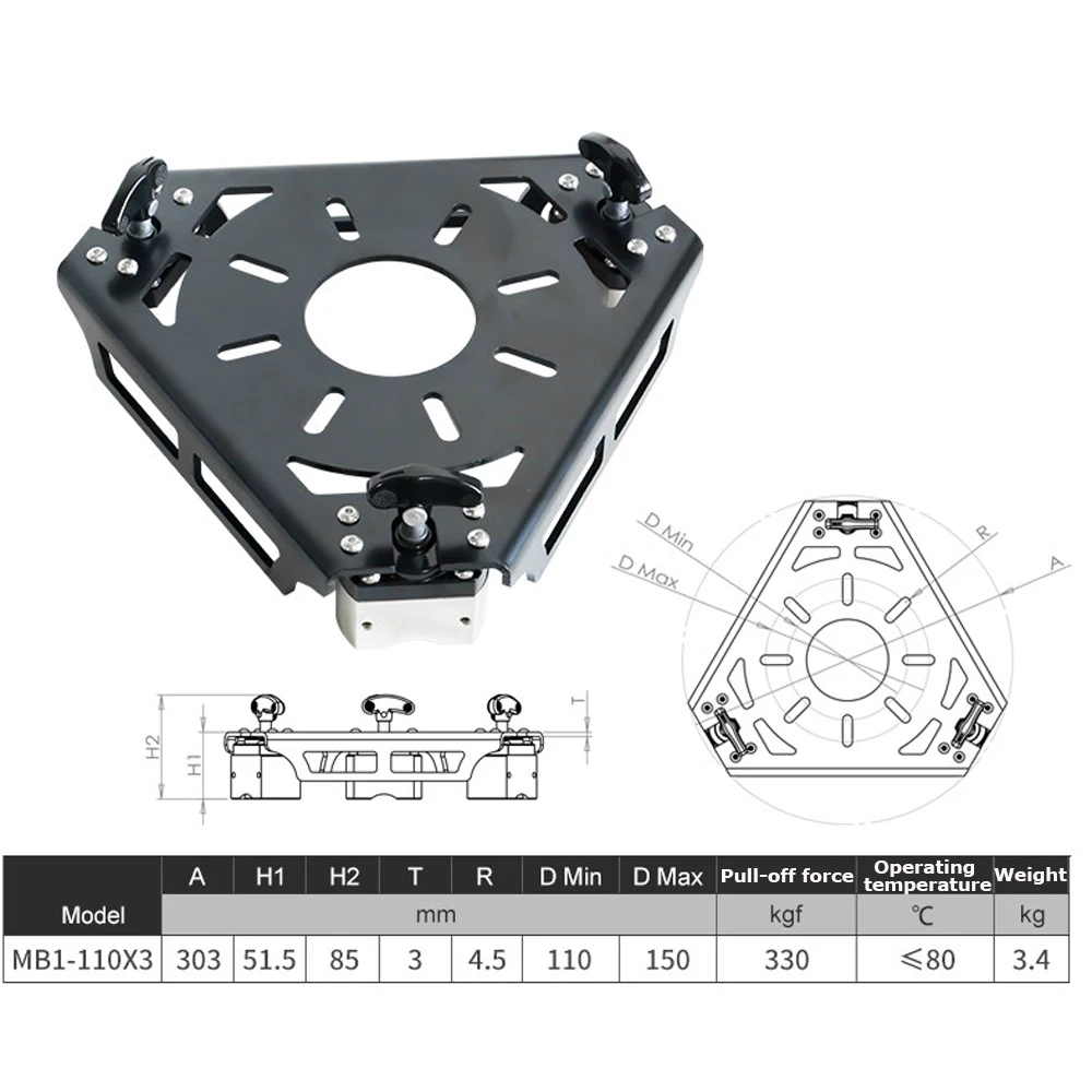 

Суперсильный магнитный светильник | Магнитный базовый кронштейн рычага робота для совместного робота
