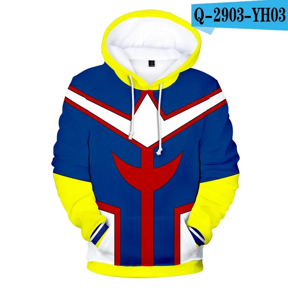 My Hero Academia Midoriya Izuku All Might Cosplay Kostüm Schuluniform Boku No Hero Academia 3D-Druck Herren Hoodies Sweatshirts – Detail 7