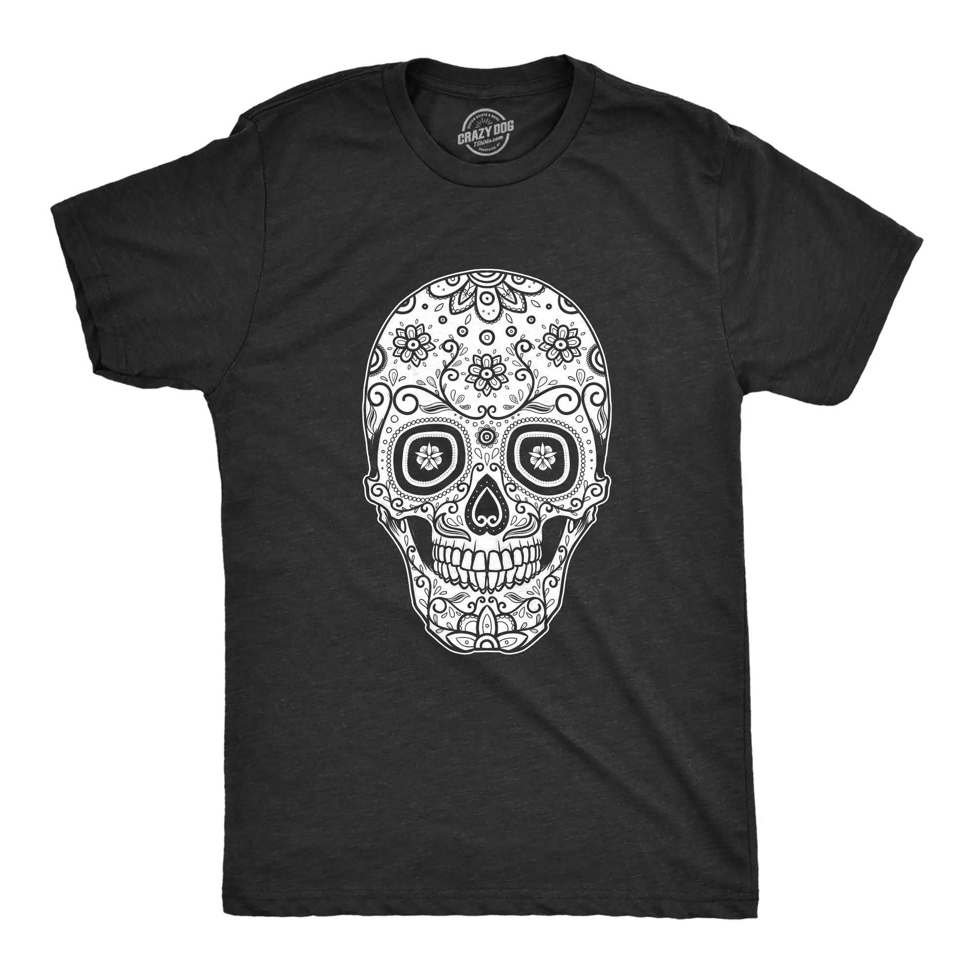 Big Skull T Shirt Sugar Cinco De Mayo Skeleton Mexico Day Of The Dead Mens Cool