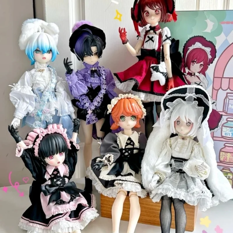 Ufdoll-caja ciega Plus para niños, figura periférica de animé móvil, muñeca de vestir coleccionable, regalos Bjd, 1/5